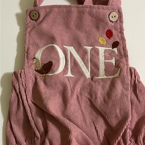 Pink Corduroy Kids Overalls